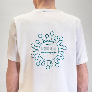 Corona-Prävention Konstanz - T-Shirt Closeup Rücken - Virus